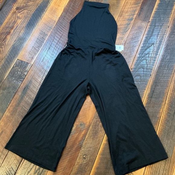 Vince High Neck Black Sleeveless Jumpsuit Women’s Size Large NWT - Picture 2 of 12